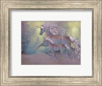 Adult and Baby Unicorn Fine Art Print