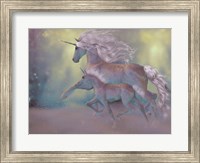 Adult and Baby Unicorn Fine Art Print