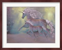 Adult and Baby Unicorn Fine Art Print