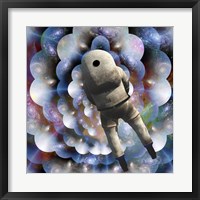 Astronaut in Endless Space Fine Art Print
