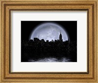 NYC Cityscape Reflects in the Moon Fine Art Print