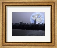 New York City Terraformed Luna Rise Fine Art Print