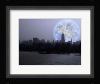 New York City Terraformed Luna Rise Fine Art Print