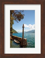 Boats by Lake Como Fine Art Print
