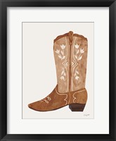 Western Cowgirl Boot IV Framed Print
