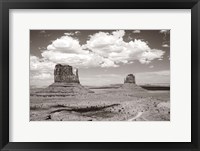 Monument Valley IV Sepia Framed Print