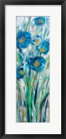 Tall Blue Flowers II Framed Print