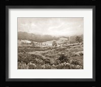 Field of Flowers Sepia Fine Art Print
