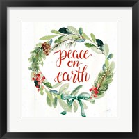 Celebrate the Season Wreath II Framed Print