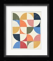 Colorful Night Sky I Retro Framed Print