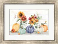 Autumn Ramble VI Navy Fine Art Print