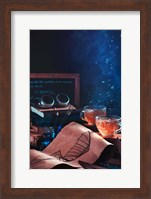 Steampunk Tea (With Goggles And Blueprints) Fine Art Print