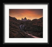 Waterfall Sunset Fine Art Print