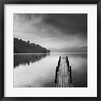 Lake view with Pier II Fine Art Print
