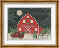 Full Moon Christmas Tree Farm Fine Art Print