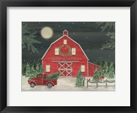 Full Moon Christmas Tree Farm Fine Art Print