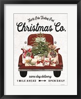 Christmas Co. Truck Delivery Fine Art Print