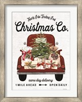 Christmas Co. Truck Delivery Fine Art Print