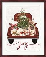 Joy Christmas Truck Fine Art Print