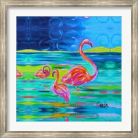 Duo Flamingos Fine Art Print