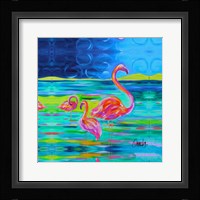 Duo Flamingos Fine Art Print