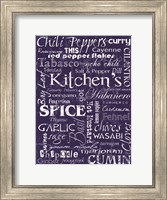 Kitchen Spice Indigo Fine Art Print