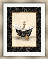 Black Gold Bath Fine Art Print