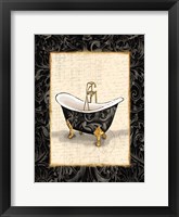 Black Gold Bath Fine Art Print