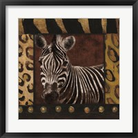 Zebra bordered Fine Art Print