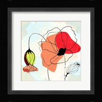 Poppy Square 2 Framed Print