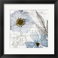 Soft Floral Blue 2 Fine Art Print