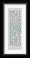 Laundry List Blue Fine Art Print