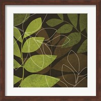 Green Brown Leaves Fine Art Print