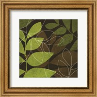 Green Brown Leaves Fine Art Print