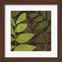 Green Brown Leaves Fine Art Print