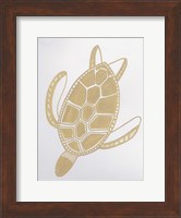 Golden Sea Turtle Fine Art Print