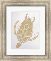 Golden Sea Turtle Fine Art Print