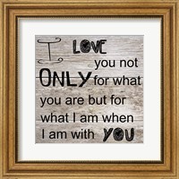 I Love Only You Fine Art Print