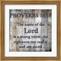 Proverbs 18-10 Fine Art Print
