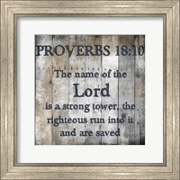 Proverbs 18-10 Fine Art Print