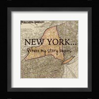 New York My Story Fine Art Print
