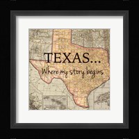 Texas My Story Fine Art Print