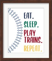 Eat Sleep Trains 2 Fine Art Print