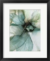 Sage And Teal Flowers 2 Fine Art Print