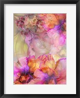 Girl In Flowers Fine Art Print