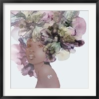 Flower Girl With Heart 1 Fine Art Print