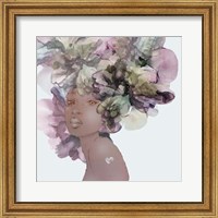 Flower Girl With Heart 1 Fine Art Print