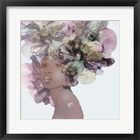 Flower Girl With Heart 1 Framed Print