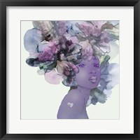 Flower Girl With Heart 1 V3 Framed Print