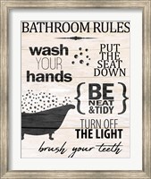 Bath Rules 2 Fine Art Print